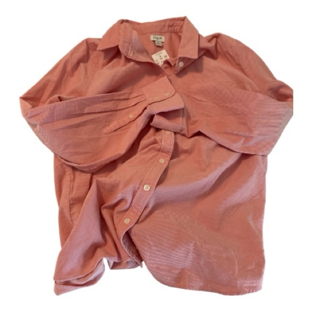 NWT J.Crew Factory Soft Pink Baby Wale Corduroy Shirt